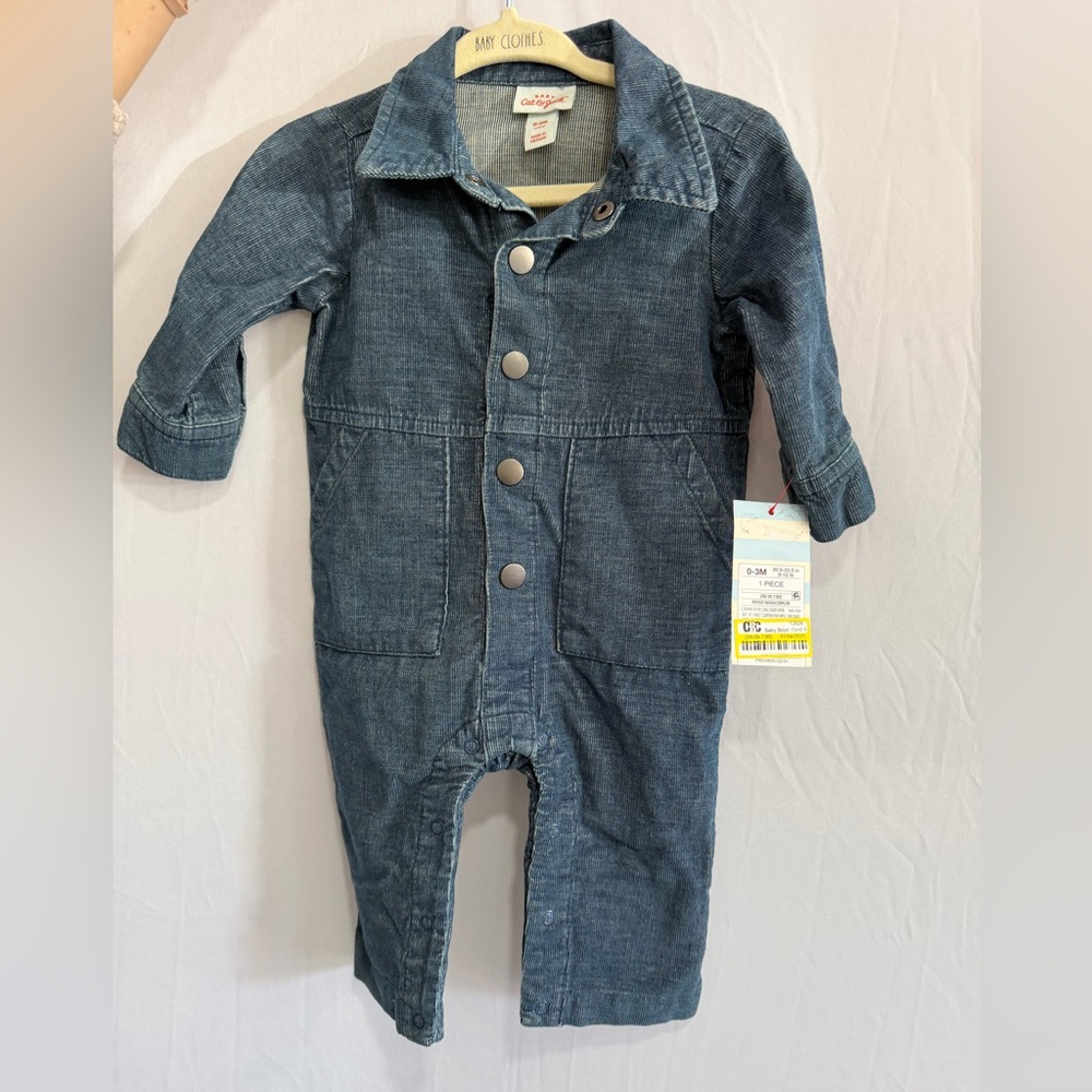 Cat & Jack Blue Denim Kids Romper